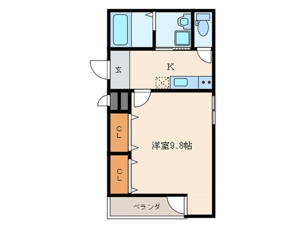 ﾌｼﾞﾊﾟﾚｽ阪急園田駅東Ⅱ番館の物件間取画像